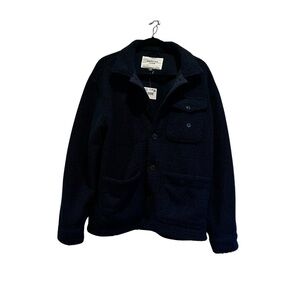 American Eagle Outfitters Teddy Jacket - Dark Blue